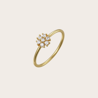 Anello Daisy ORO trasparente