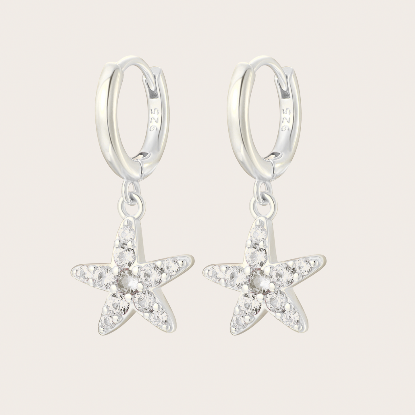 Hoops Wavy Argento Trasparenti