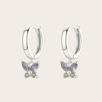 Hoops Fairy ARGENTO lilla e verde mela