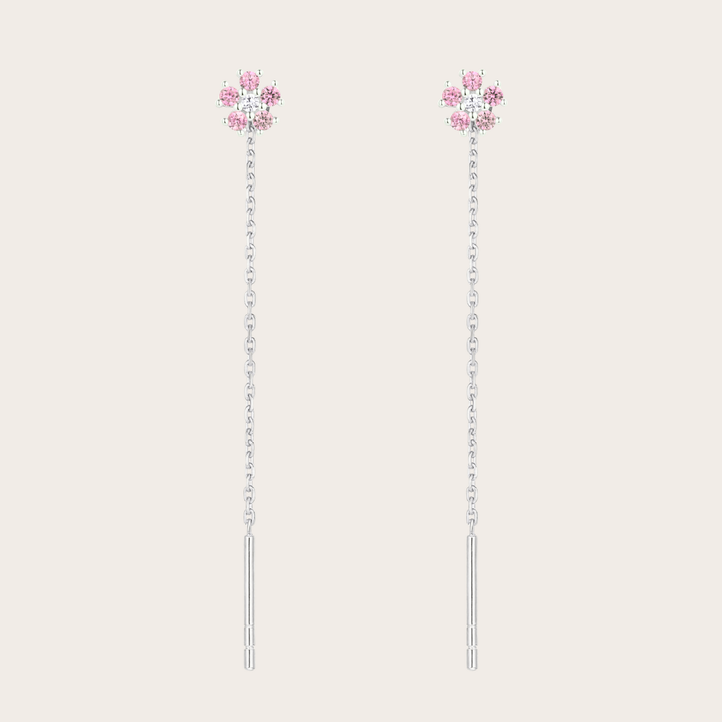 Catenina Daisy ARGENTO rosa