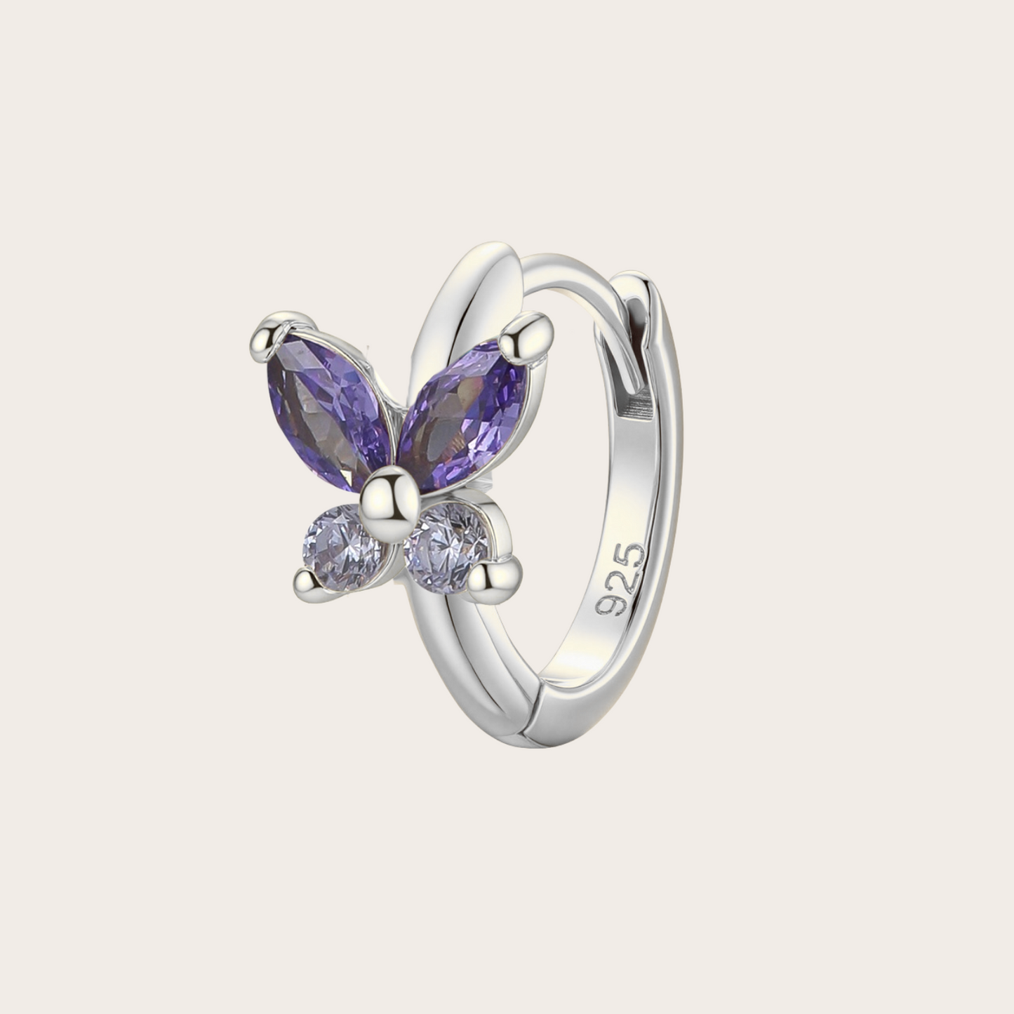 Orecchini a Cerchio Fairy ARGENTO viola