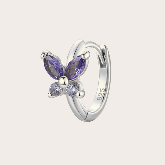 Orecchini a Cerchio Fairy ARGENTO viola