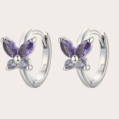 Orecchini a Cerchio Fairy ARGENTO viola