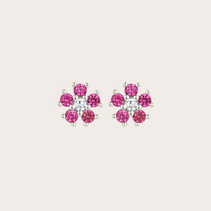 Orecchini Daisy lobo ARGENTO fucsia