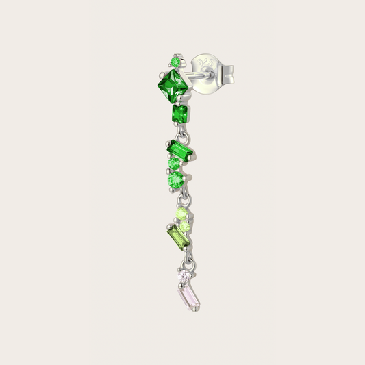 Orecchini Sparkle ARGENTO verde
