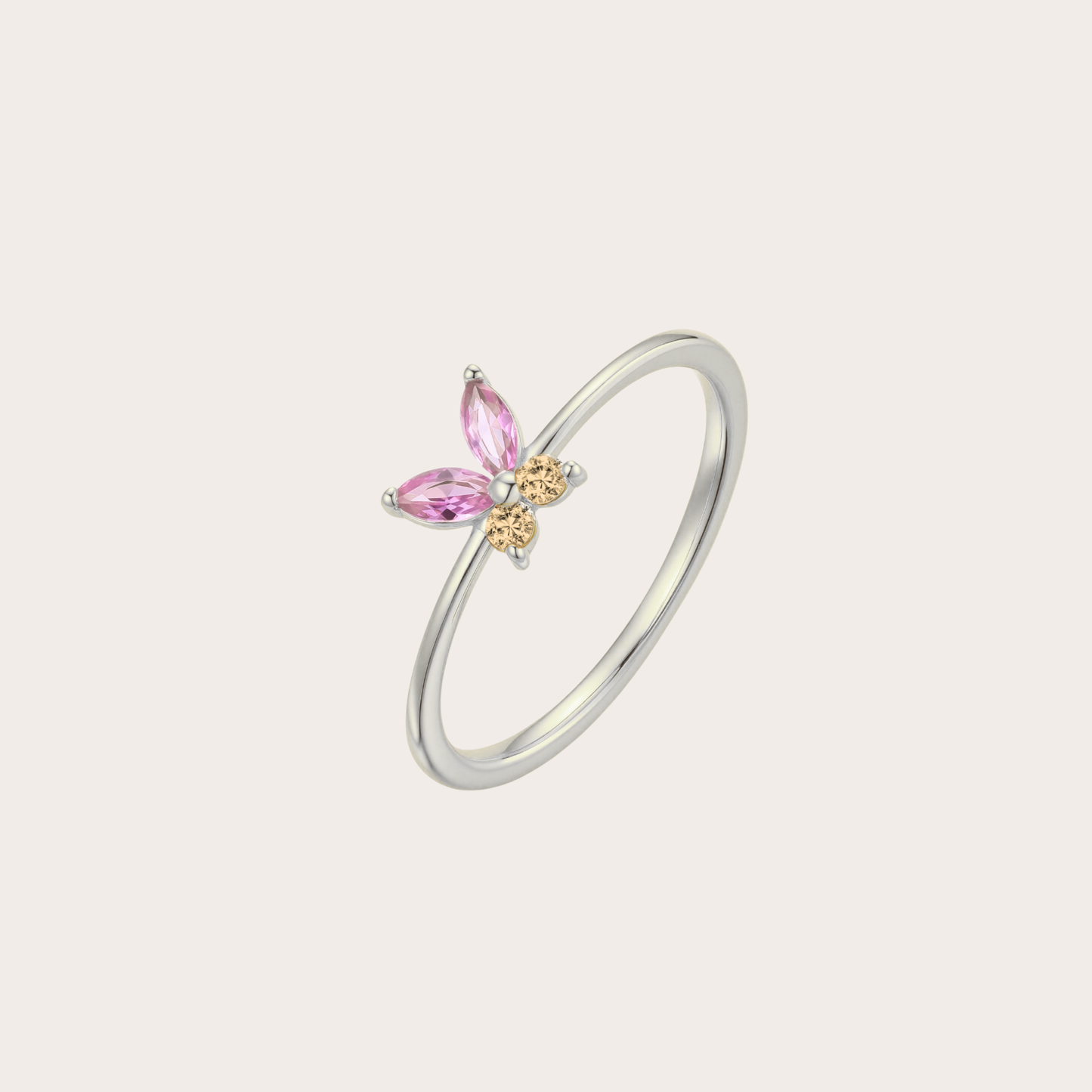 Anello Fairy ARGENTO rosa e rame