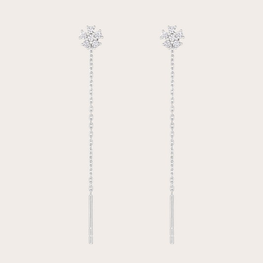 Catenina Daisy ARGENTO Trasparente