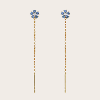 Catenina Daisy ORO blu pastello