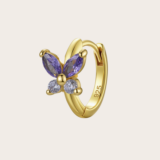 Orecchini a Cerchio Fairy ORO lilla