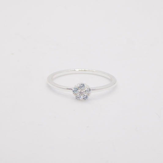 Anello Daisy ARGENTO azzurro (PREORDINE)