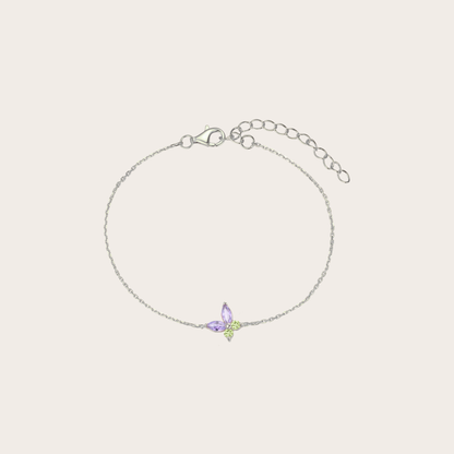 Bracciale Fairy ARGENTO lilla e verde mela