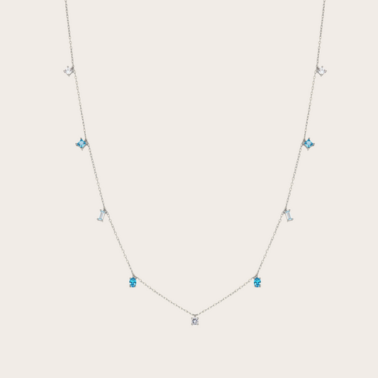 Collana Sparkle ARGENTO Azzurra
