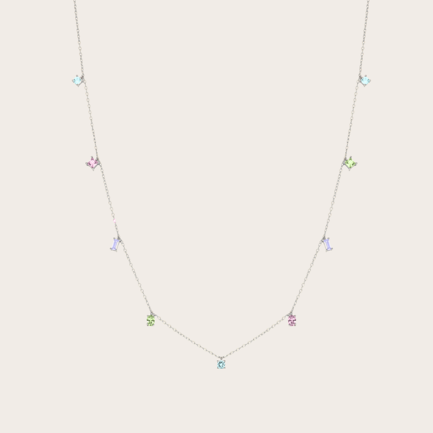 Collana Sparkle ARGENTO Pastello