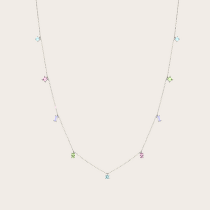 Collana Sparkle ARGENTO Pastello