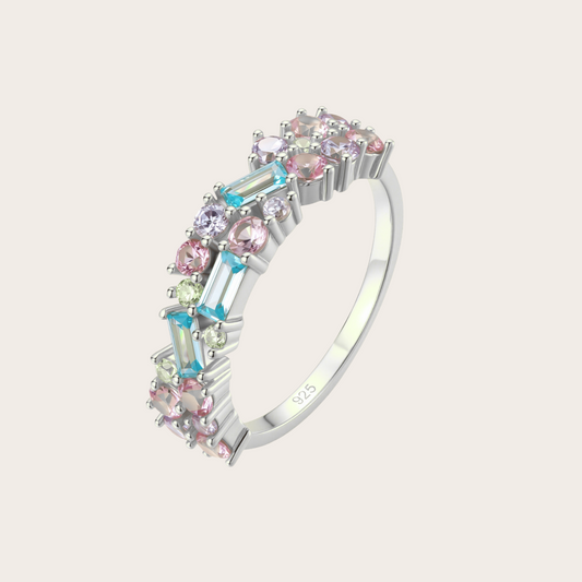 Anello Twinkle ARGENTO pastello