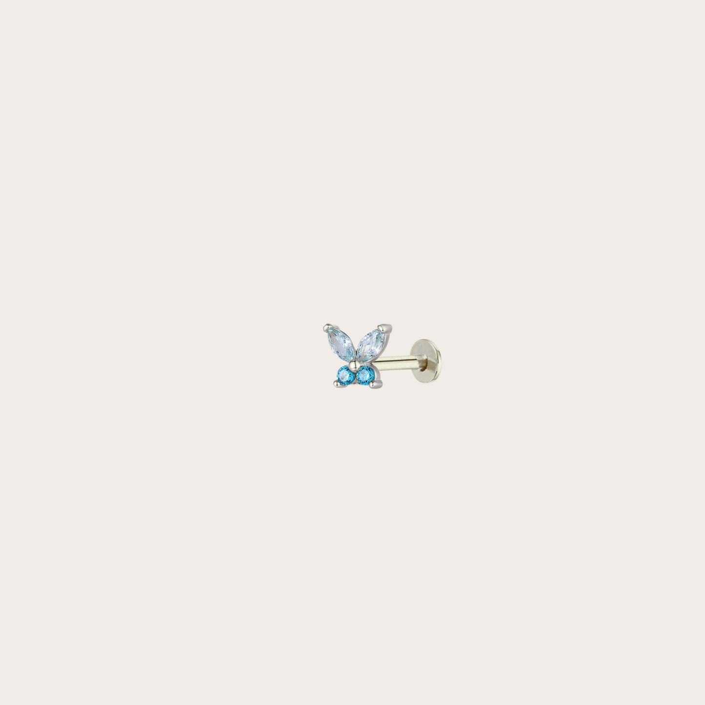 Orecchini Fairy lobo ARGENTO azzurro