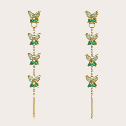 Orecchini Cascata Fairy ORO verde
