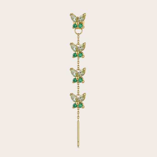 Orecchini Cascata Fairy ORO verde