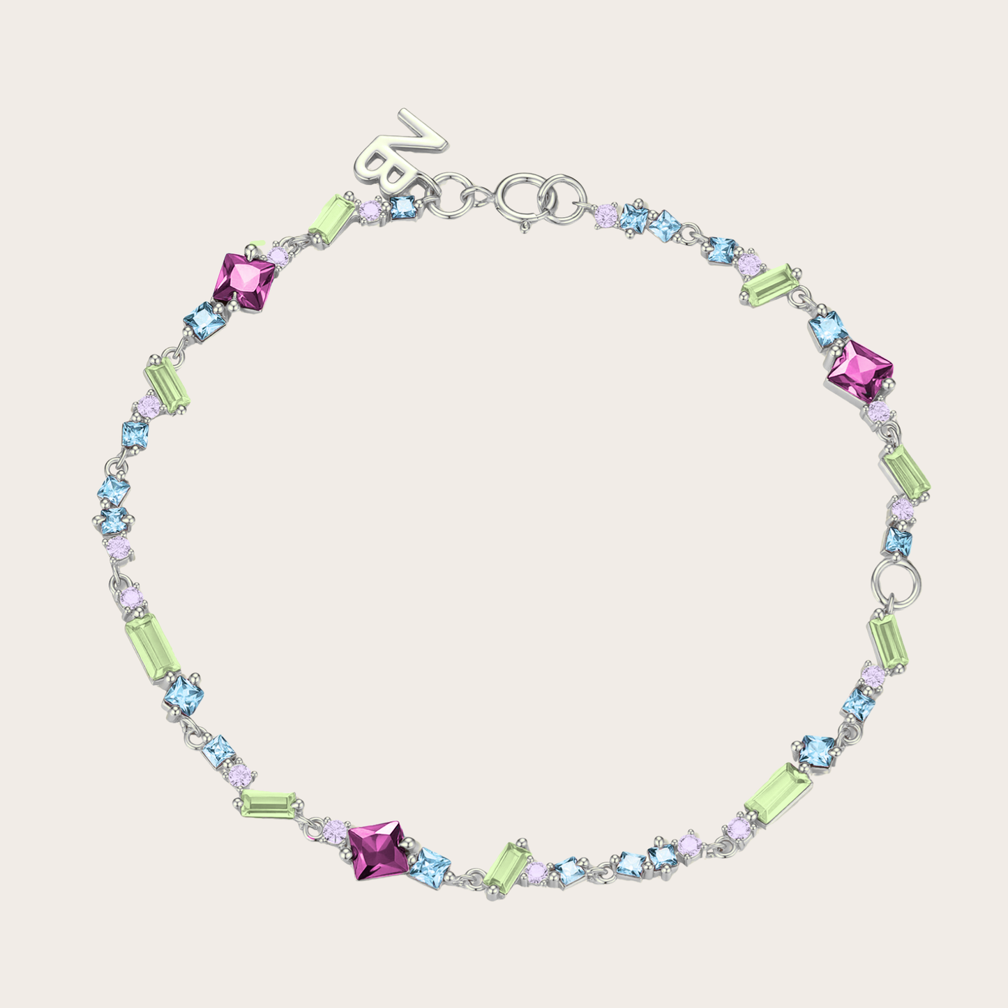 Bracciale Sparkle Deluxe ARGENTO Pastello