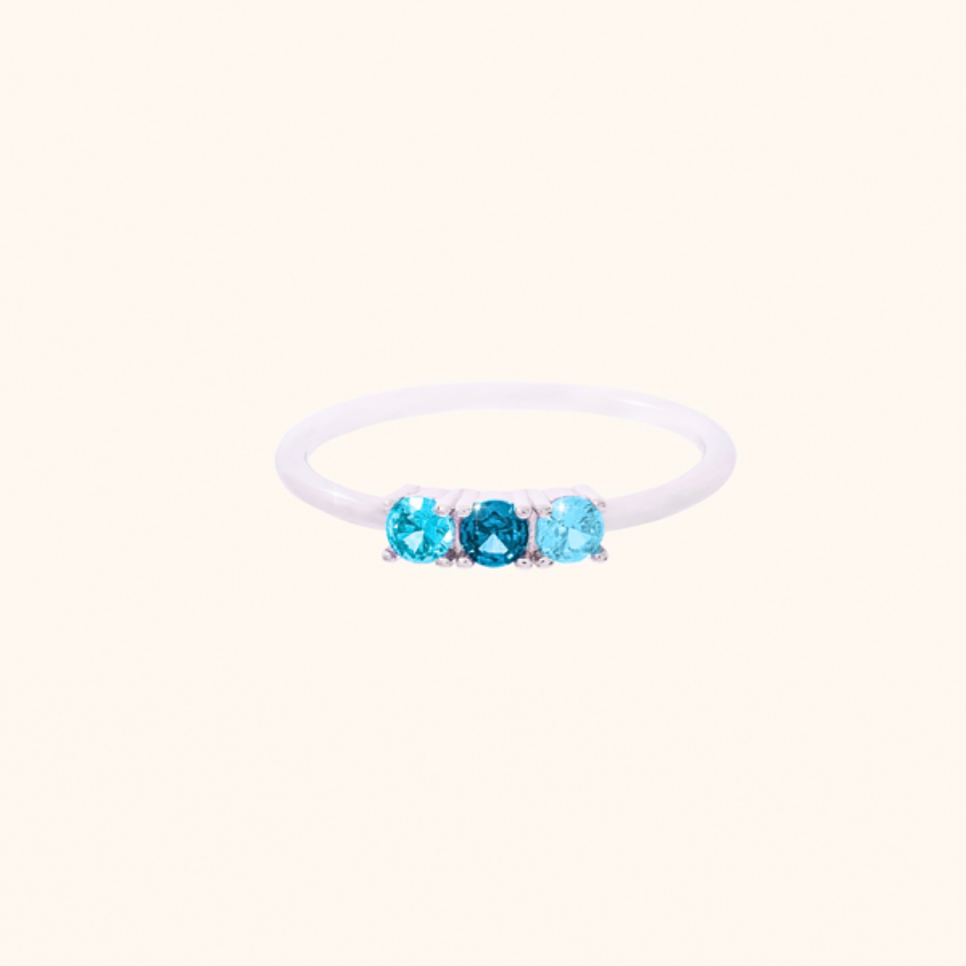 Anello Dreamy ARGENTO azzurro (PREORDINE)