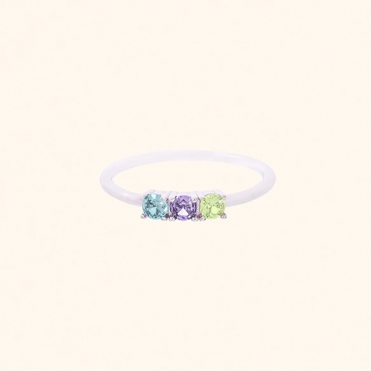 Anello Dreamy ARGENTO celeste, lilla, verde (PREORDINE)